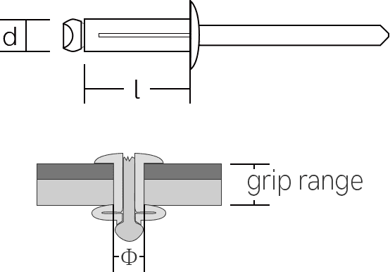 Remache ciego Bulb Tite