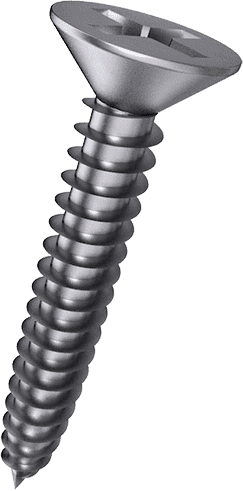 Tornillo autoperforante de cabeza plana SS