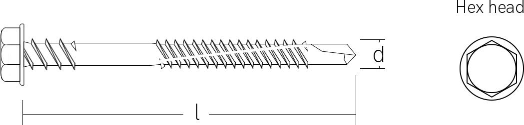 Tornillo Autoperforante para Paneles Sandwich